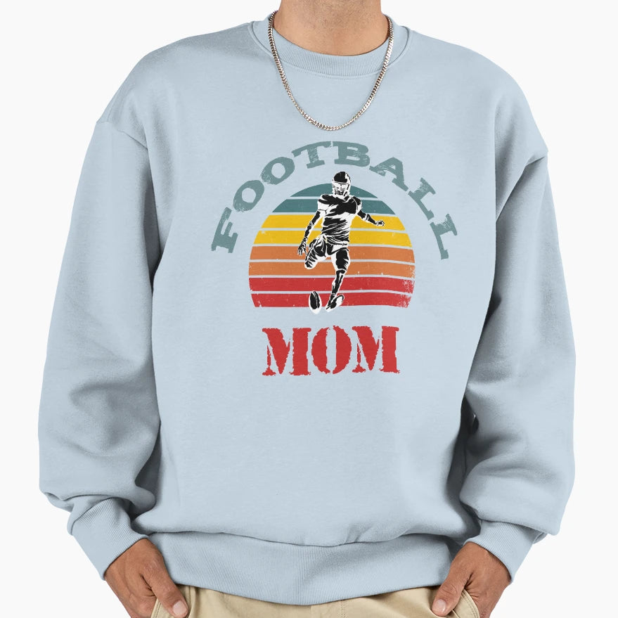 Football Mom Guift Funny Football Sweatshirt - Minimalist Print Men Women - T-Shirt, Sweatshirt, Hoodie