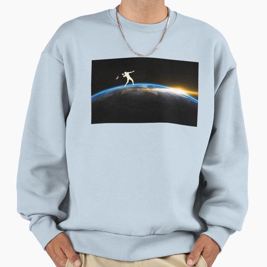 Football Earth Sweatshirt - Custom Art Print Unisex - T-Shirt, Sweatshirt, Hoodie