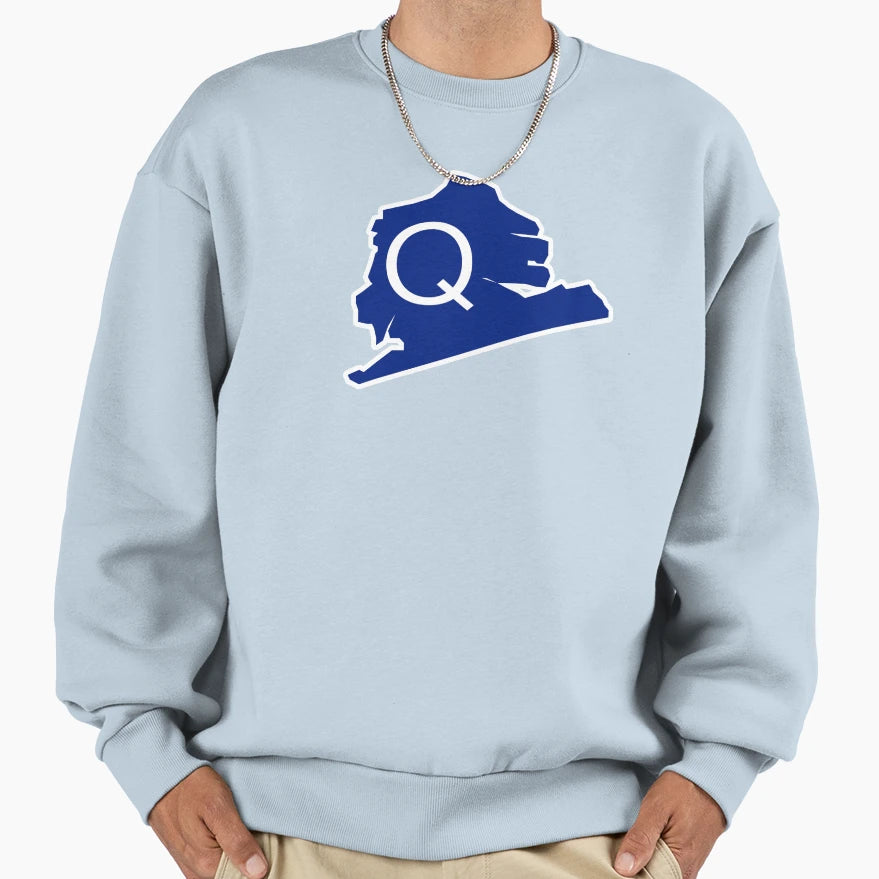 Quogue Q Sweatshirt - Fun Novelty Design for Adults - T-Shirt, Sweatshirt, Hoodie