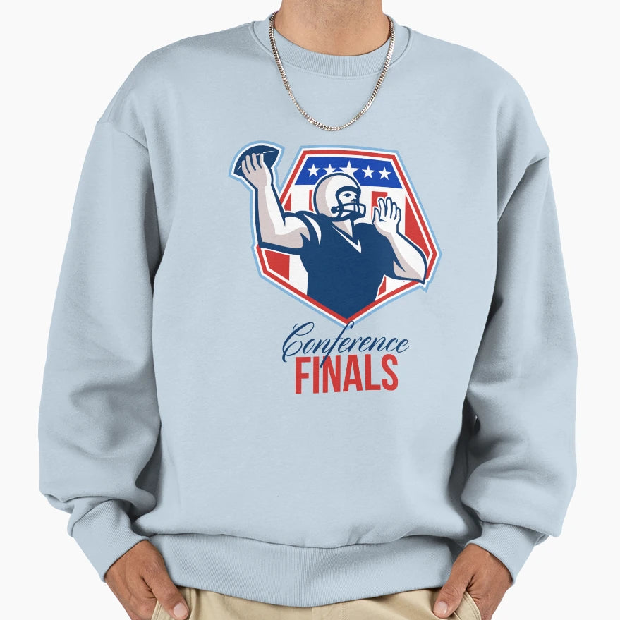 American Football Quarterback Sweatshirt - Novelty Apparel for Adults - T-Shirt, Sweatshirt, Hoodie