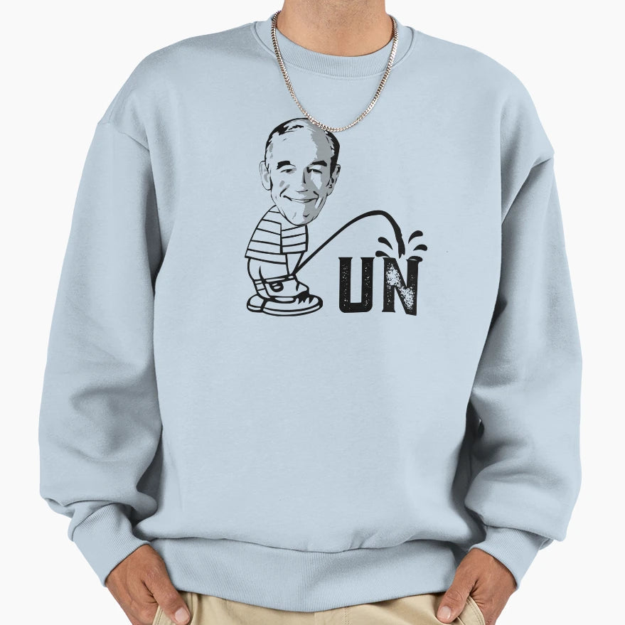 Ron Paul Calvin Peeing Parody Un Sweatshirt - Fun Novelty Design Unisex - T-Shirt, Sweatshirt, Hoodie