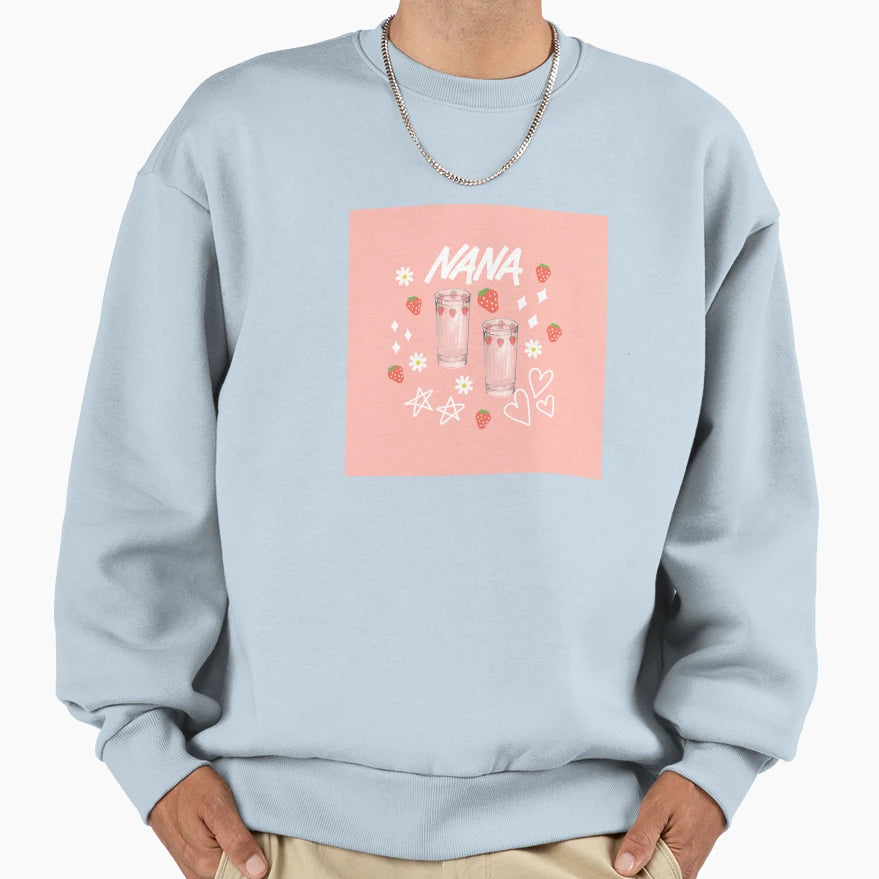 Nana Anime Strawberry Glasses Sweatshirt - Fun Novelty Design Unisex - T-Shirt, Sweatshirt, Hoodie