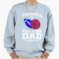 Football Or Pom Pom Dad T-Shirt - Minimalist Print Men Women - T-Shirt, Sweatshirt, Hoodie