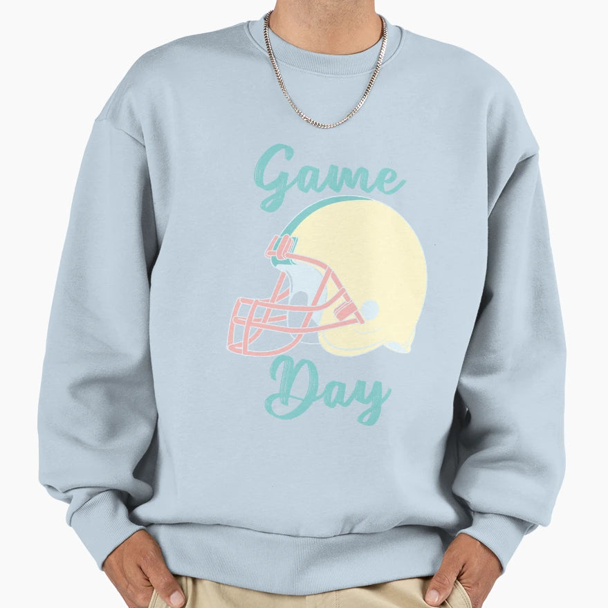 American Football Game Day Sweatshirt - Unique Graphic Men Women - T-Shirt, Sweatshirt, Hoodie