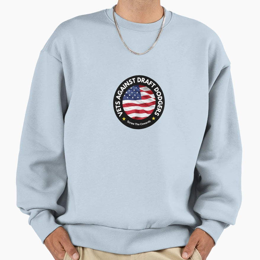 Veterans Against Draft Dodgers Sweatshirt - Trendy Graphic Unisex - T-Shirt, Sweatshirt, Hoodie