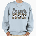 Soccer Mom Leopard Funny Soccer Sweatshirt - Casual Everyday Wear Unisex - T-Shirt, Sweatshirt, Hoodie