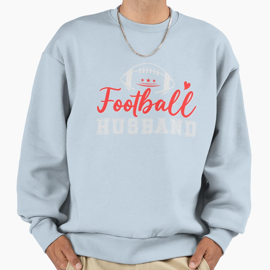 Football Husband Sweatshirt - Unique Graphic Unisex - T-Shirt, Sweatshirt, Hoodie