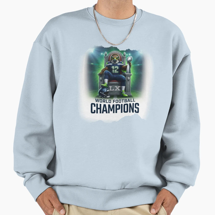 Seattle Seahawks Sweatshirt - Casual Everyday Wear for Adults - T-Shirt, Sweatshirt, Hoodie
