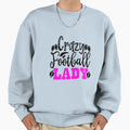 Crazy Football Lady Funny Football Lovers T-Shirt - Unique Graphic Unisex - T-Shirt, Sweatshirt, Hoodie