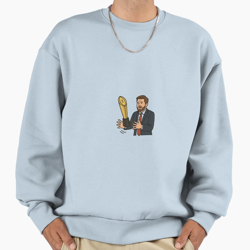 Fumble Finish Trophy Drop Sweatshirt - Aesthetic Graphic for Adults - T-Shirt, Sweatshirt, Hoodie