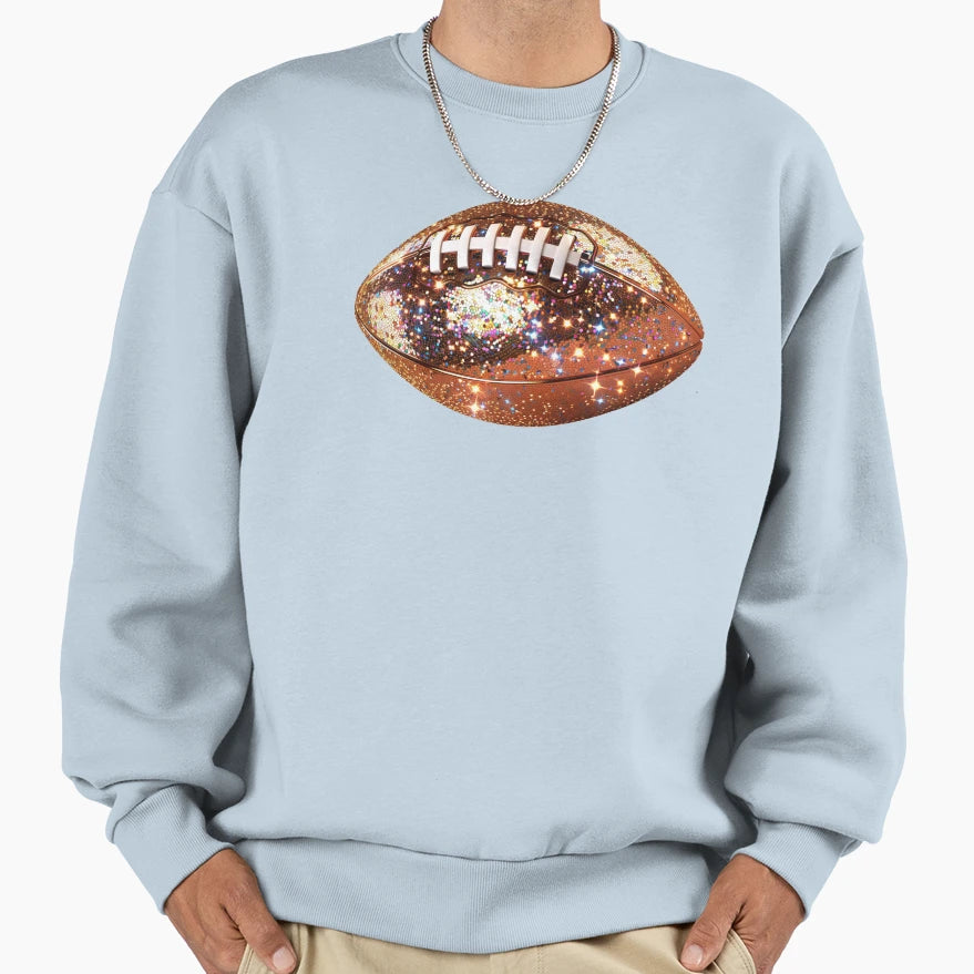 Disco Ball Football Sweatshirt - Trendy Graphic Unisex - T-Shirt, Sweatshirt, Hoodie