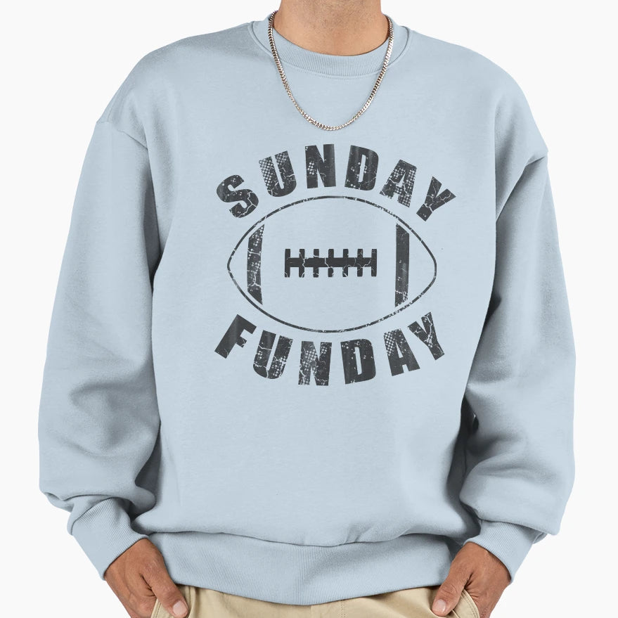 Sunday Funday Football Sweatshirt - Novelty Apparel Unisex - T-Shirt, Sweatshirt, Hoodie