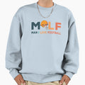Milf I Love Football Illustration Sweatshirt - Graphic Print Unisex - T-Shirt, Sweatshirt, Hoodie