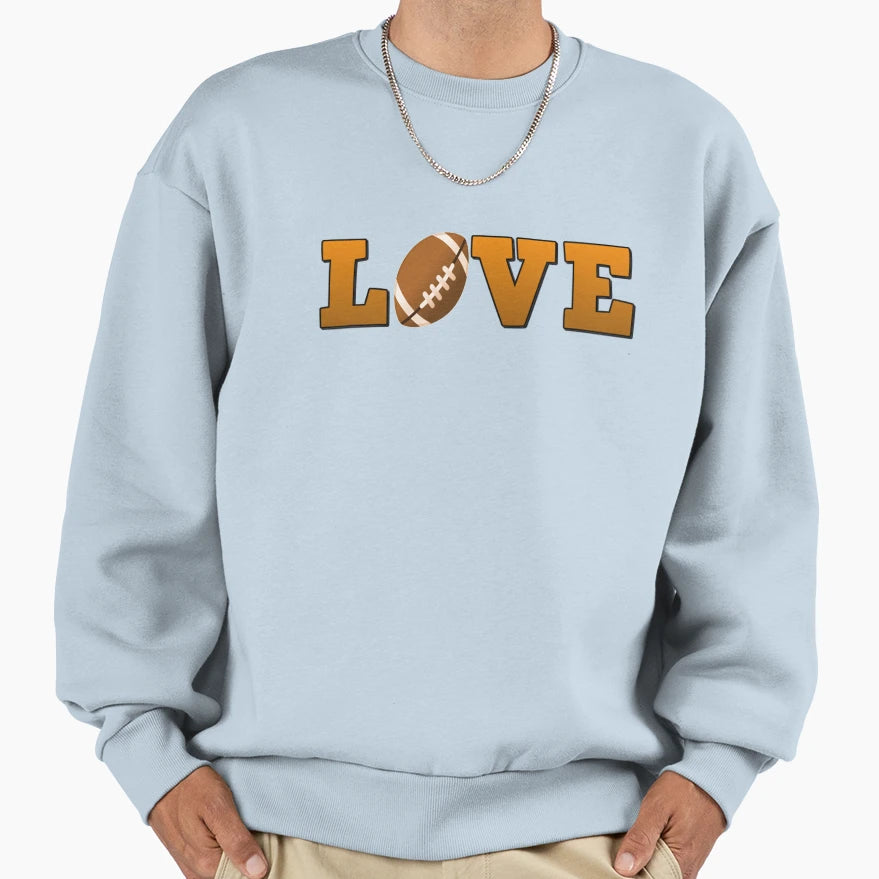 Football Love Sweatshirt - Custom Art Print Unisex - T-Shirt, Sweatshirt, Hoodie