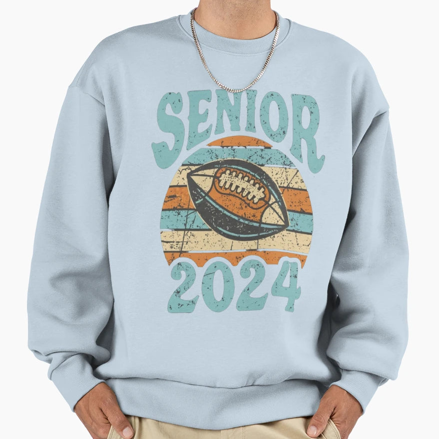 Football Senior Class 2024 Sweatshirt - Novelty Apparel Men Women - T-Shirt, Sweatshirt, Hoodie
