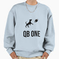 Qb One Dog Football Player Sweatshirt - Fun Novelty Design Men Women - T-Shirt, Sweatshirt, Hoodie