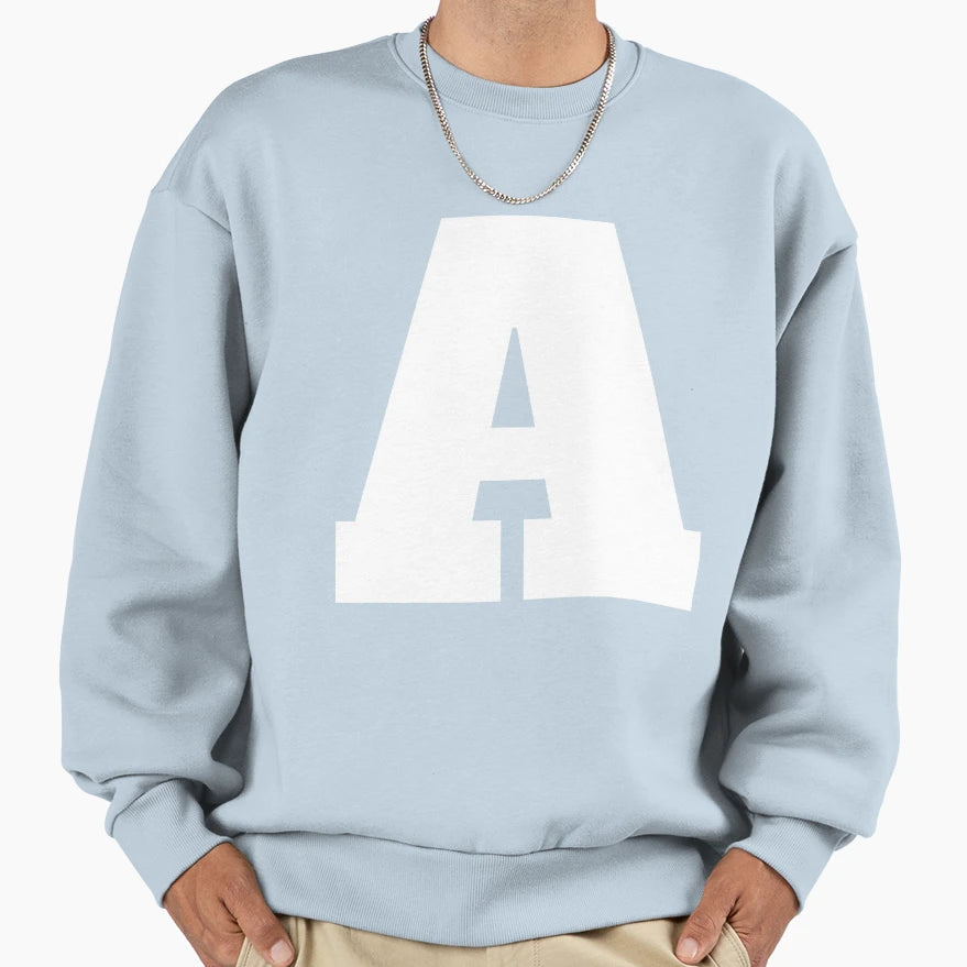Alphabet Uppercase Letter Letter Sweatshirt - Novelty Apparel Unisex - T-Shirt, Sweatshirt, Hoodie