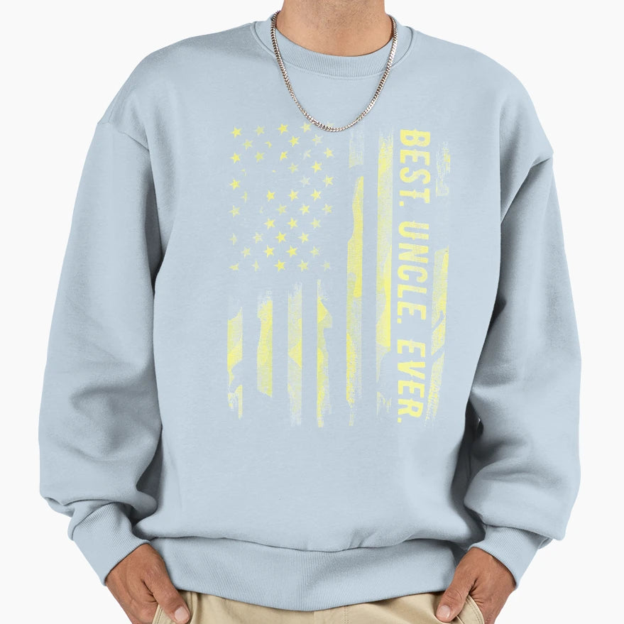 Mens Best Uncle Ever Veteran Uncle Sweatshirt - Custom Art Print Men Women - T-Shirt, Sweatshirt, Hoodie