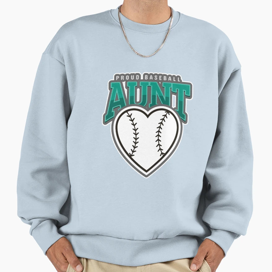 Baseball Aunt Sweatshirt - Unique Graphic for Adults - T-Shirt, Sweatshirt, Hoodie