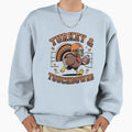 Turkey Touchdowns Thanksgiving Football T-Shirt - Novelty Apparel Unisex - T-Shirt, Sweatshirt, Hoodie