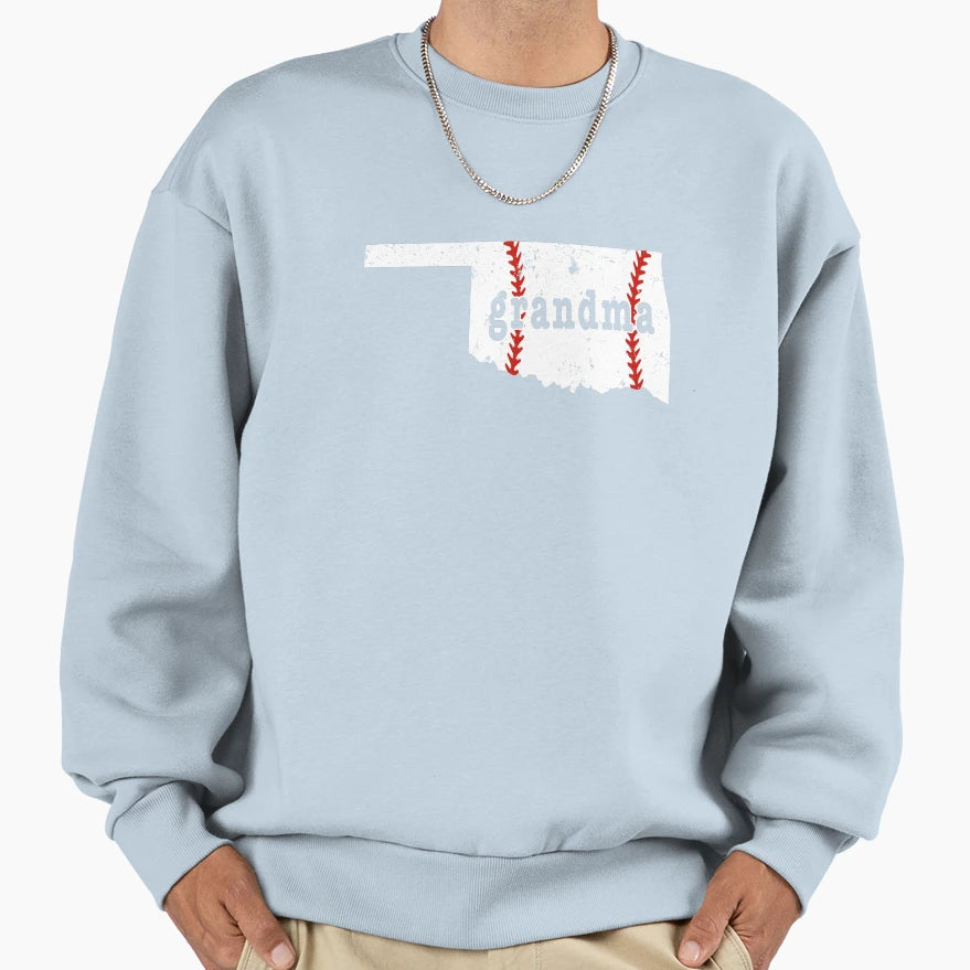 Baseball Grandma Oklahoma Softball T-Shirt - Casual Everyday Wear Unisex - T-Shirt, Sweatshirt, Hoodie