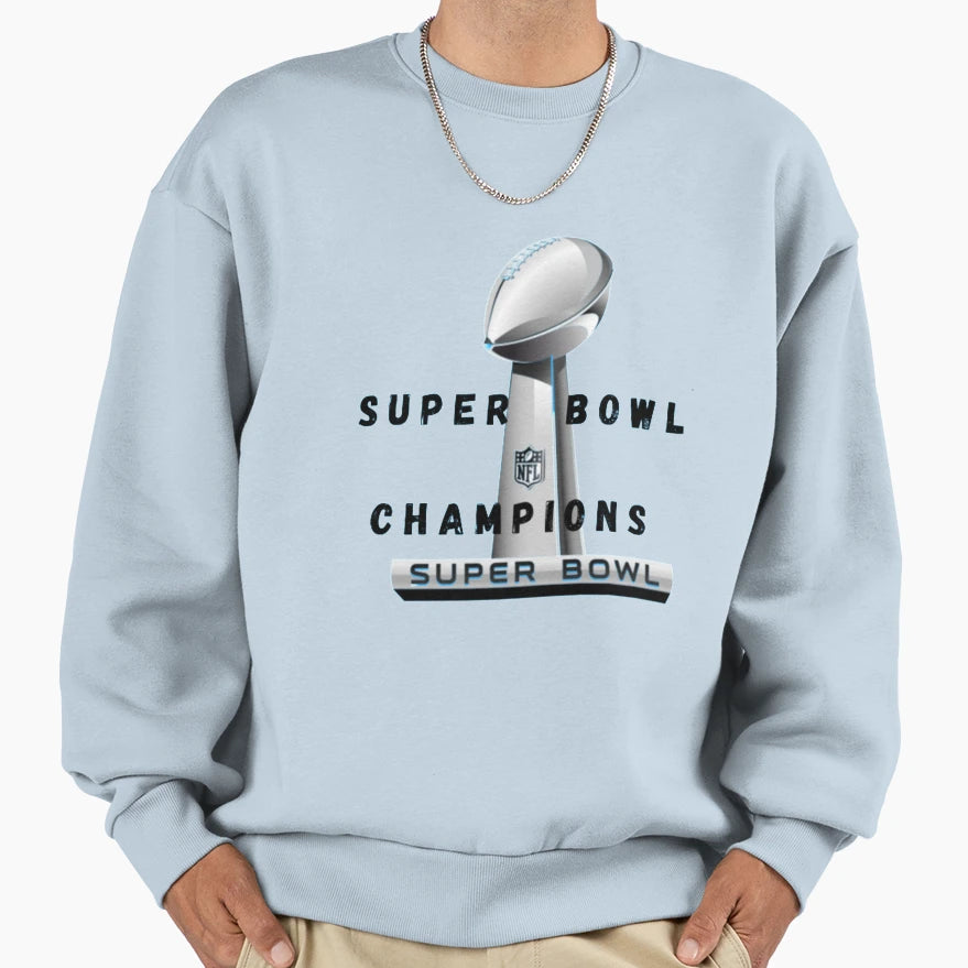 Super Bowl Champions Sweatshirt - Graphic Print for Adults - T-Shirt, Sweatshirt, Hoodie