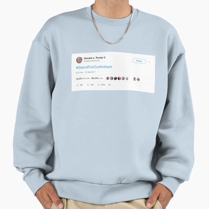 Donald Trump Nfl Tweet Sweatshirt - Casual Everyday Wear Men Women - T-Shirt, Sweatshirt, Hoodie