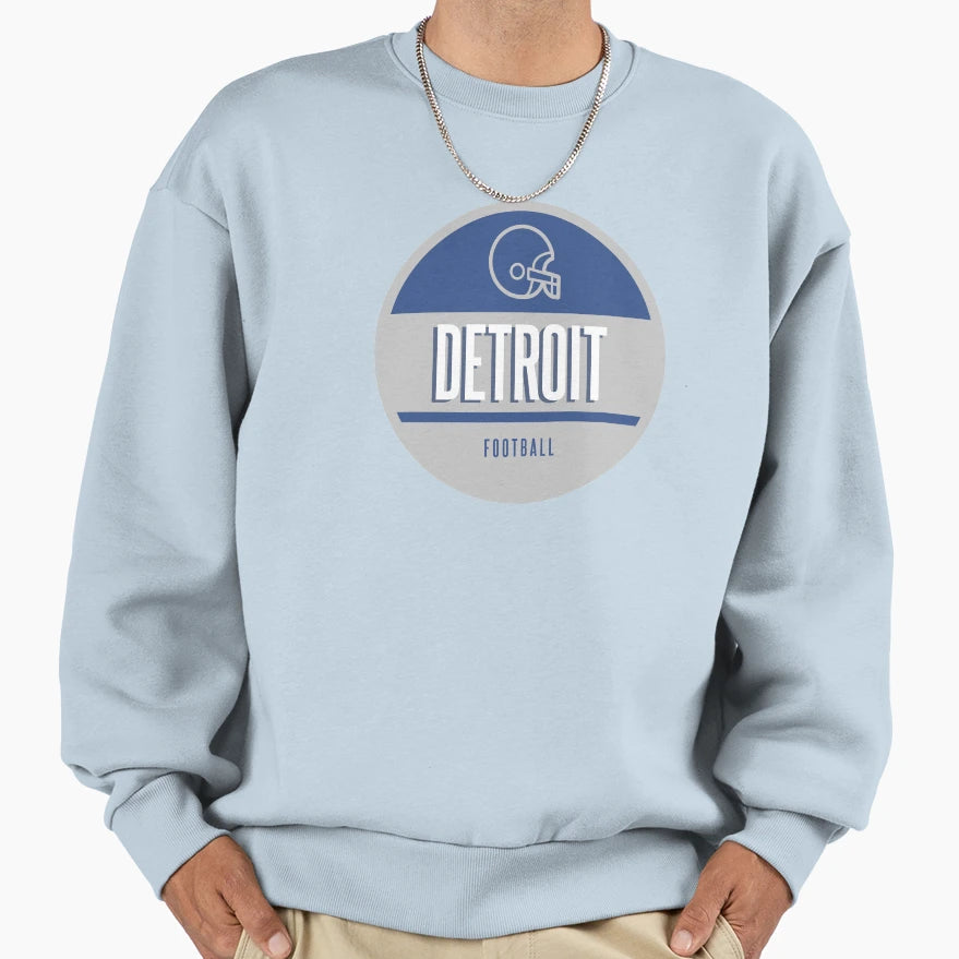 Detroit Football Sweatshirt - Minimalist Print Unisex - T-Shirt, Sweatshirt, Hoodie