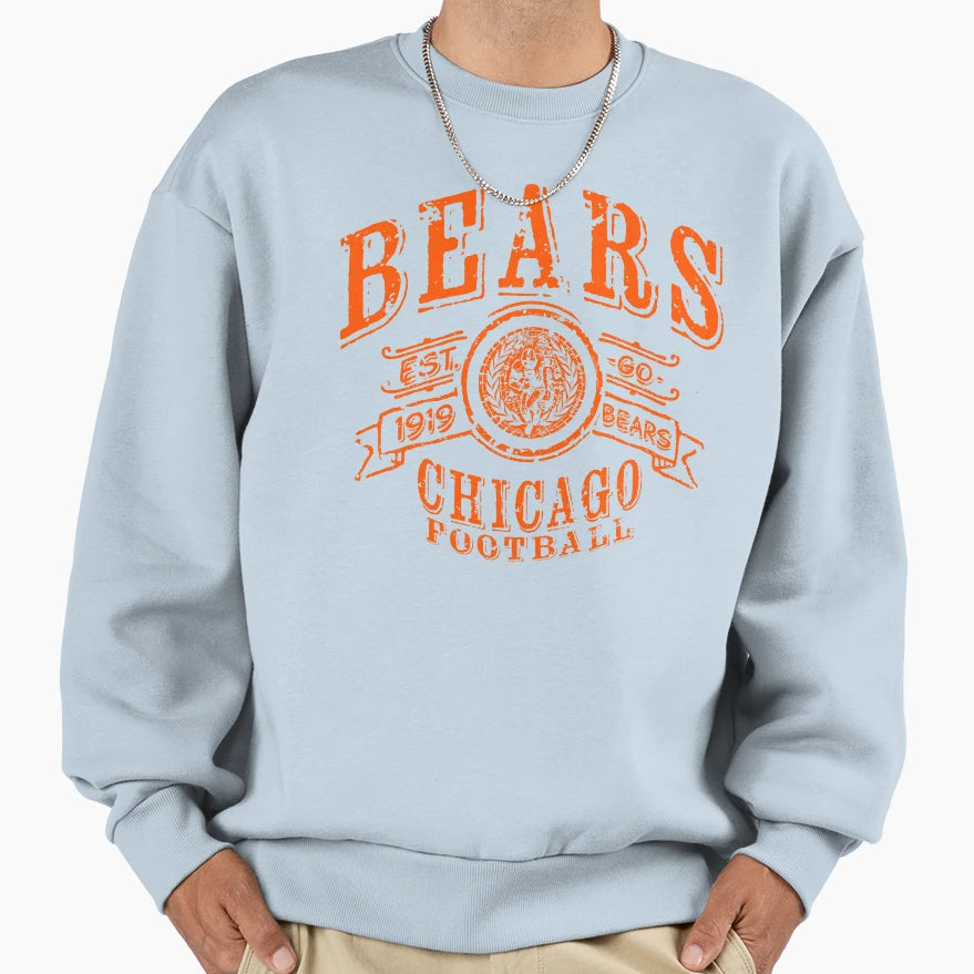 Bears Football Sweatshirt - Graphic Print Unisex - T-Shirt, Sweatshirt, Hoodie