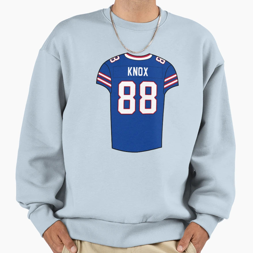 Dawson Knox Home Jersey Sweatshirt - Aesthetic Graphic Unisex - T-Shirt, Sweatshirt, Hoodie
