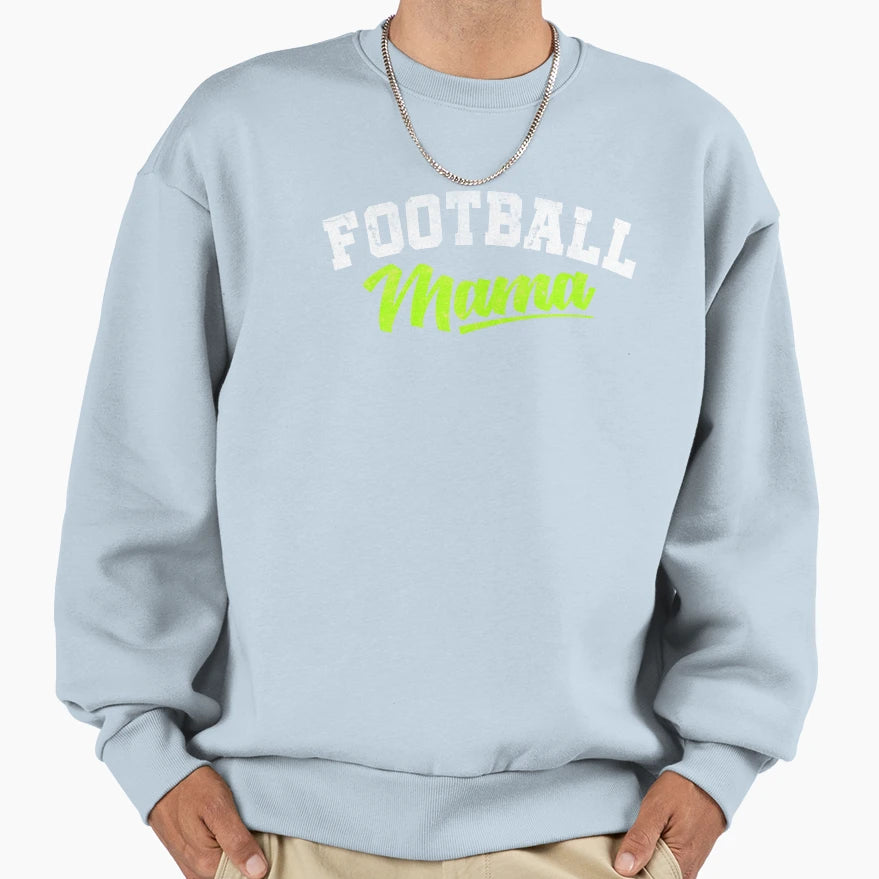 Football Mama Green T-Shirt - Minimalist Print Men Women - T-Shirt, Sweatshirt, Hoodie