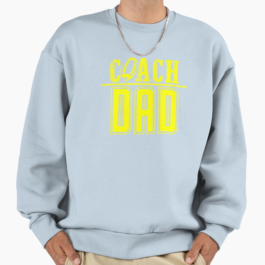 Coach Dad Combi Sweatshirt - Fun Novelty Design for Adults - T-Shirt, Sweatshirt, Hoodie