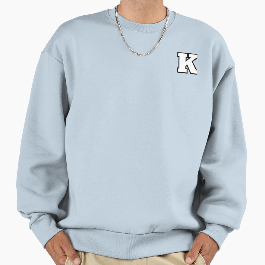 Alphabet Letter K Sweatshirt - Streetwear Style for Adults - T-Shirt, Sweatshirt, Hoodie