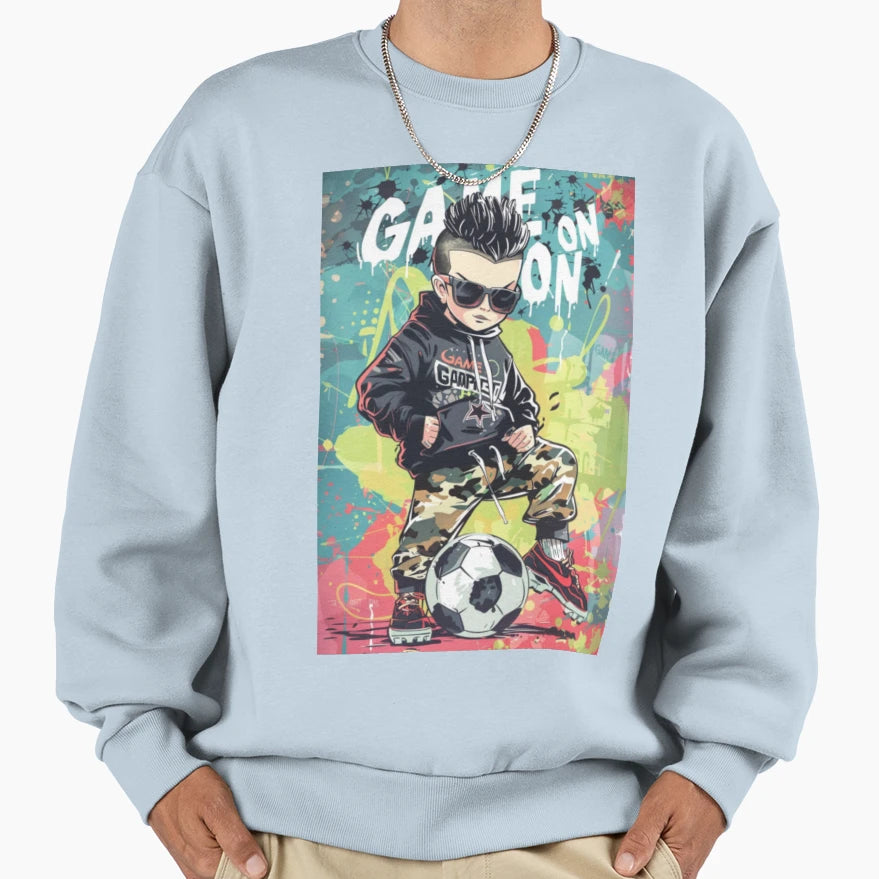 Little Football Player Sweatshirt - Novelty Apparel Men Women - T-Shirt, Sweatshirt, Hoodie