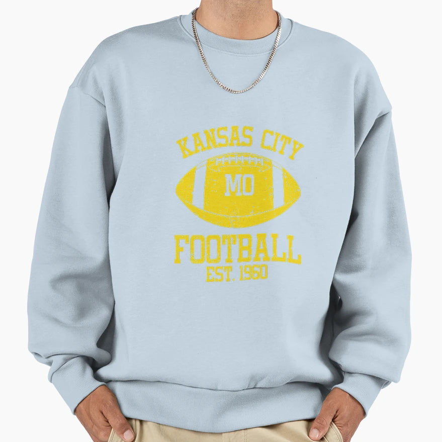 Football Kansas City Sweatshirt - Minimalist Print Unisex - T-Shirt, Sweatshirt, Hoodie