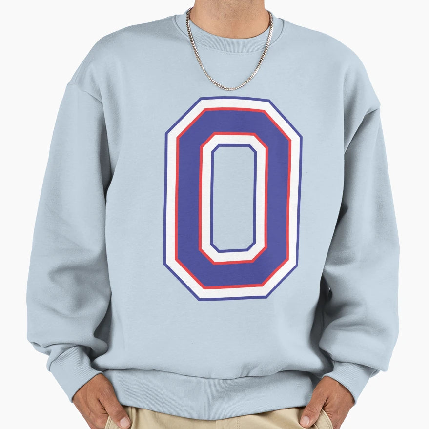 Alphabet O Sweatshirt - Casual Everyday Wear Men Women - T-Shirt, Sweatshirt, Hoodie