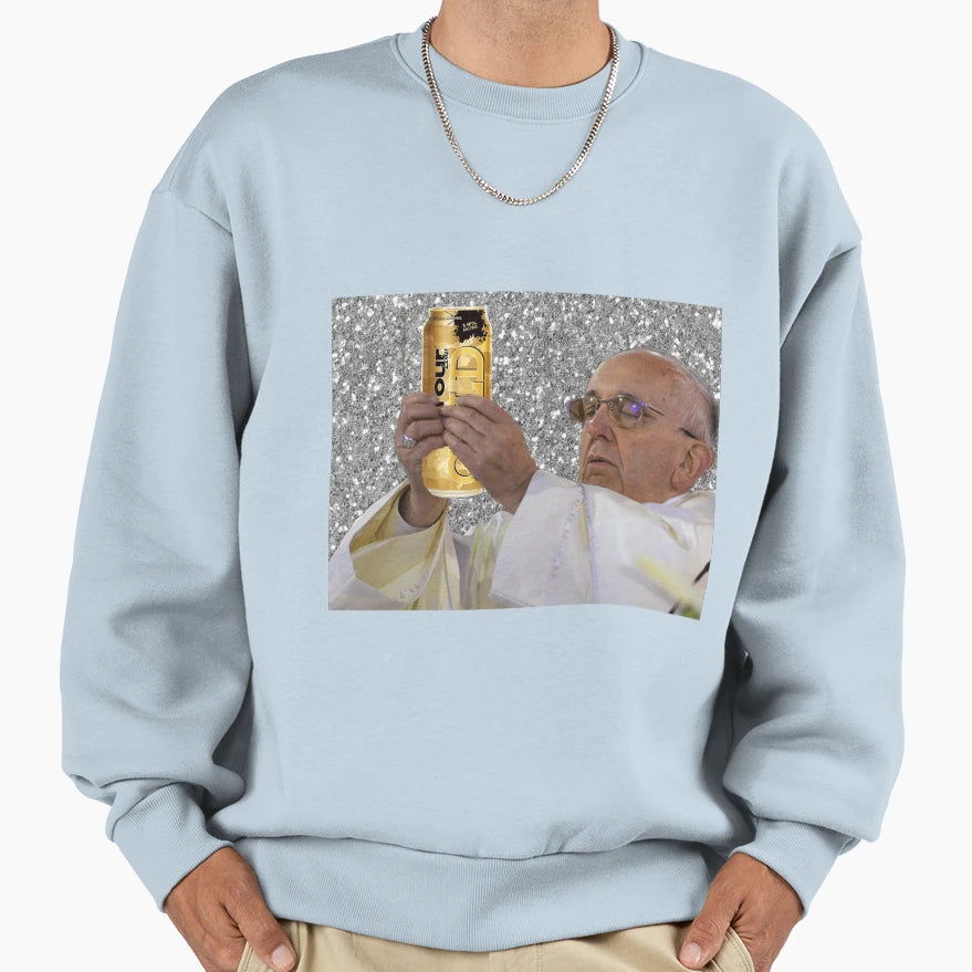 Pope Gold Four Loko Sweatshirt - Aesthetic Graphic Unisex - T-Shirt, Sweatshirt, Hoodie