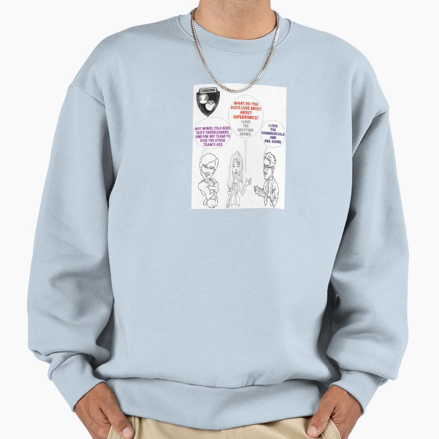 Guys Love Superbowls Sweatshirt - Minimalist Print Men Women - T-Shirt, Sweatshirt, Hoodie
