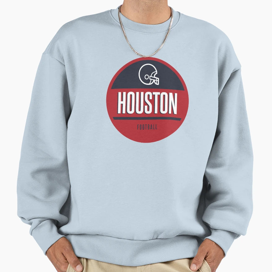 Houston Football Sweatshirt - Graphic Print for Adults - T-Shirt, Sweatshirt, Hoodie