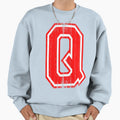 Big Red Letter Q Sweatshirt - Aesthetic Graphic Men Women - T-Shirt, Sweatshirt, Hoodie