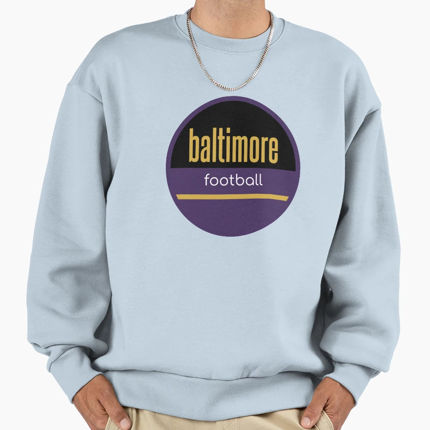 Baltimore Football Sweatshirt - Aesthetic Graphic Unisex - T-Shirt, Sweatshirt, Hoodie
