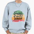 Faith Family Football Funny Football T-Shirt - Novelty Apparel for Adults - T-Shirt, Sweatshirt, Hoodie