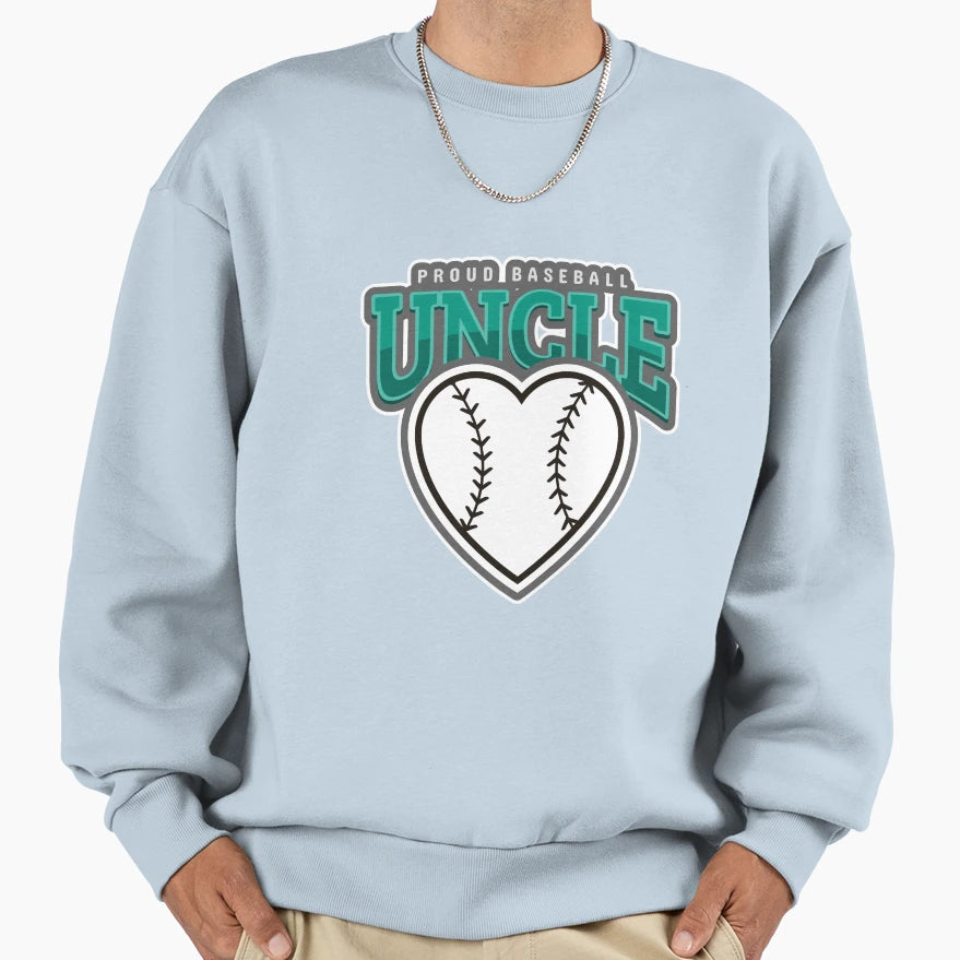 Baseball Uncle Sweatshirt - Unique Graphic for Adults - T-Shirt, Sweatshirt, Hoodie