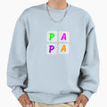 Papa Dad Father Sweatshirt - Minimalist Print for Adults - T-Shirt, Sweatshirt, Hoodie