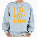 I Love Kansas City Kc Football Sweatshirt - Custom Art Print for Adults - T-Shirt, Sweatshirt, Hoodie
