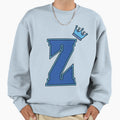Blue Letter Z Sweatshirt - Graphic Print Men Women - T-Shirt, Sweatshirt, Hoodie