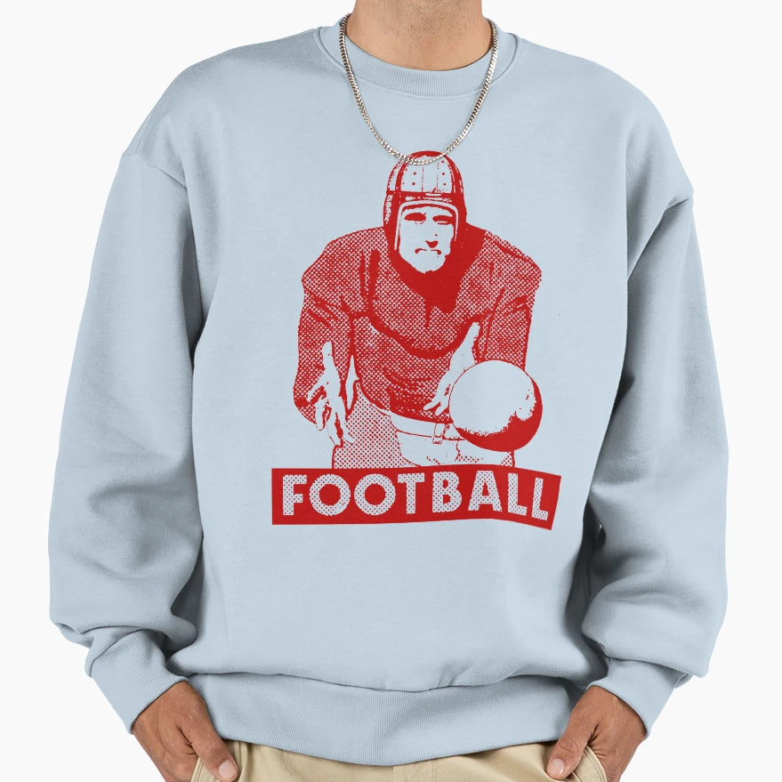 1930 Football Player Sweatshirt - Casual Everyday Wear Unisex - T-Shirt, Sweatshirt, Hoodie