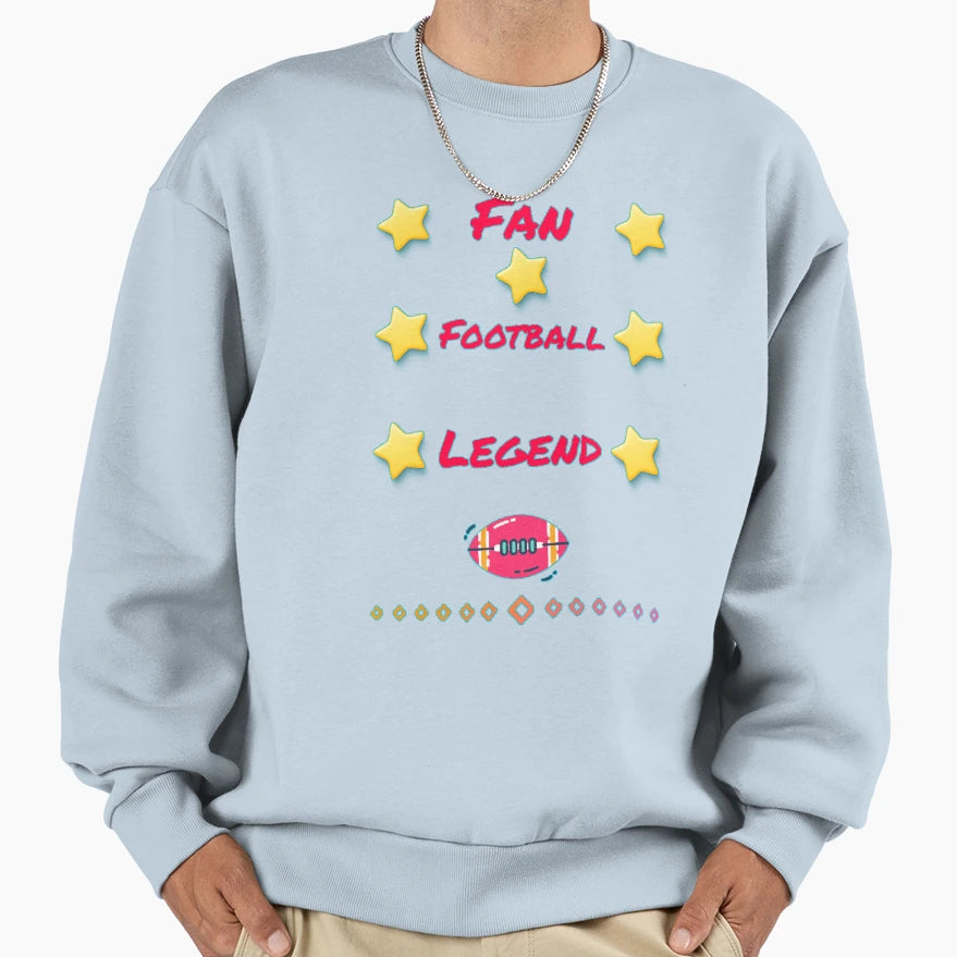 Fan Football Legend Ffl Sweatshirt - Custom Art Print Men Women - T-Shirt, Sweatshirt, Hoodie