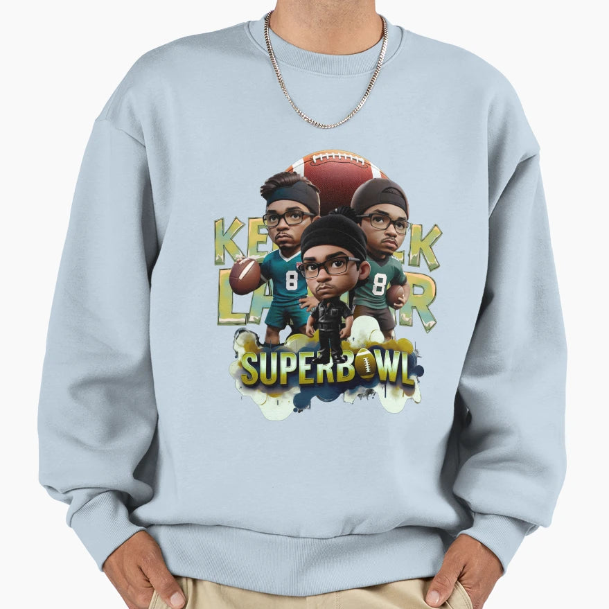 Kendrick Lamar Superbowl Sweatshirt - Unique Graphic Unisex - T-Shirt, Sweatshirt, Hoodie