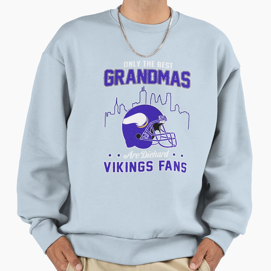 Only Best Grandmas Are Diehard Sweatshirt - Minimalist Print for Adults - T-Shirt, Sweatshirt, Hoodie